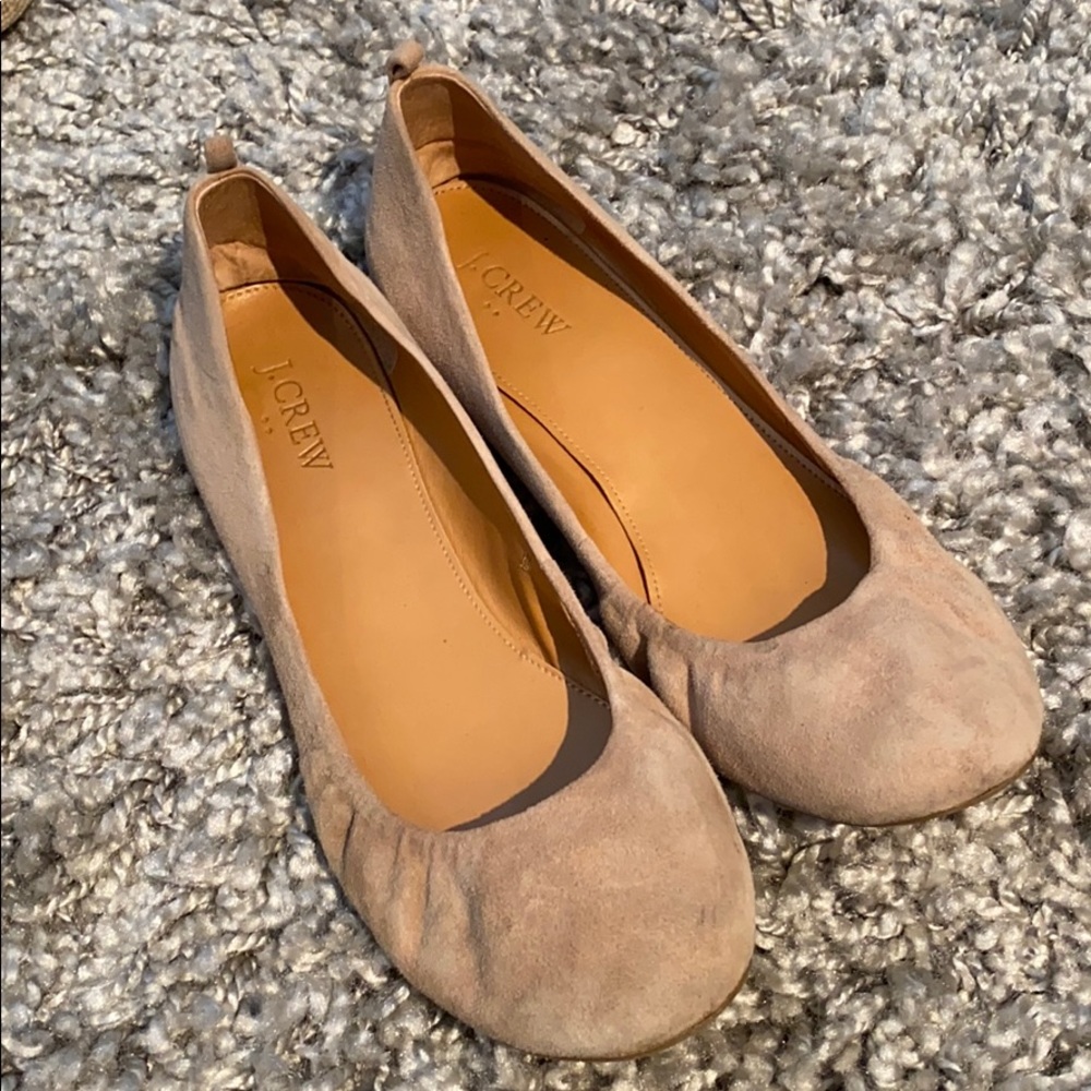 J Crew Cream Ballet Flats